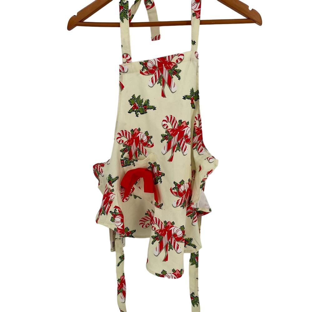 Child’s Christmas Jessie Steele Josephine apron candy canes (2 available)
